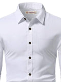 Navkanj Men's Slim Fit Spread Collar Beige Color Cotton Formal Shirt