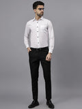 Navkanj Men's Slim Fit Spread Collar Beige Color Cotton Blend Formal Shirt