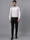 Navkanj Men's Slim Fit Spread Collar Beige Color Cotton Blend Formal Shirt