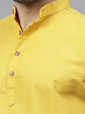 Navkanj Men's Slim Fit Full Sleeve Cotton Blend Short Kurta