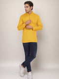 Navkanj Men's Slim Fit Full Sleeve Cotton Black Color Short Kurta